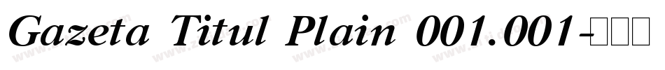 Gazeta Titul Plain 001.001字体转换